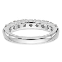 14k White Gold 1 ct Lab Grown Diamond VS/SI+ G+ 9 Stone Complete Band