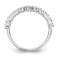 14k White Gold 3/4 ct Lab Grown Diamond VS/SI+ G+ 11 Stone Complete Band