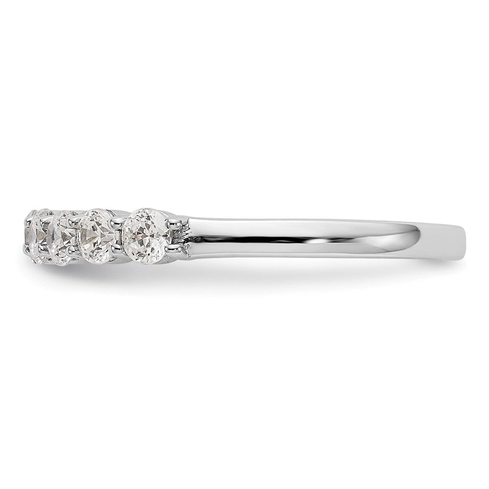 14k White Gold 3/4 ct Lab Grown Diamond VS/SI+ G+ 11 Stone Complete Band