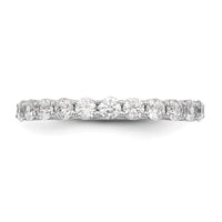 14k White Gold 3/4 ct Lab Grown Diamond VS/SI+ G+ 11 Stone Complete Band