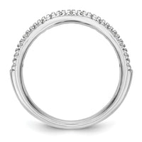 14k White Gold 1/4 ct Lab Grown Diamond VS/SI+ G+ Complete Band
