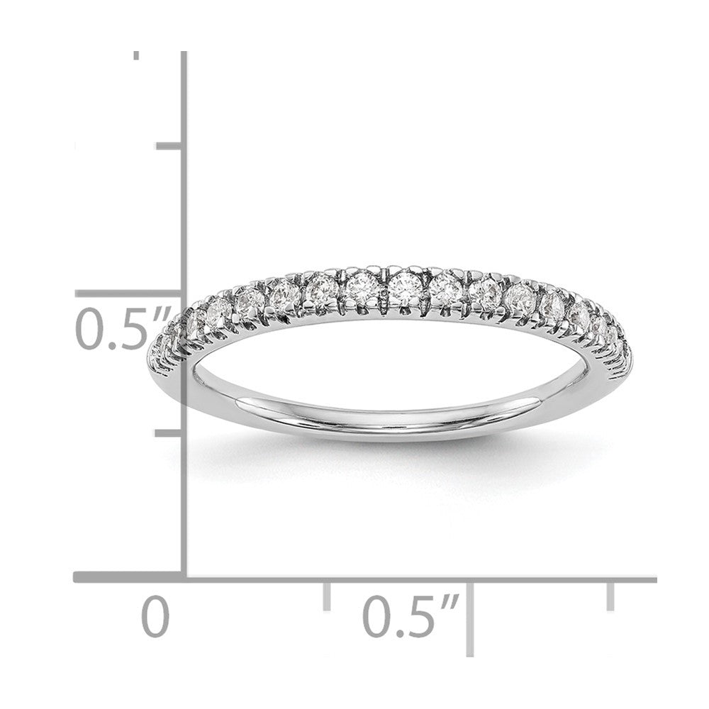 14k White Gold 1/4 ct Lab Grown Diamond VS/SI+ G+ Complete Band