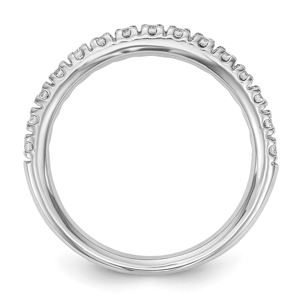 14k White Gold 1/2 ct Lab Grown Diamond VS/SI+ G+ Complete Band