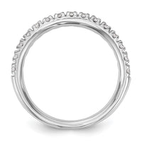 14k White Gold 1/2 ct Lab Grown Diamond VS/SI+ G+ Complete Band