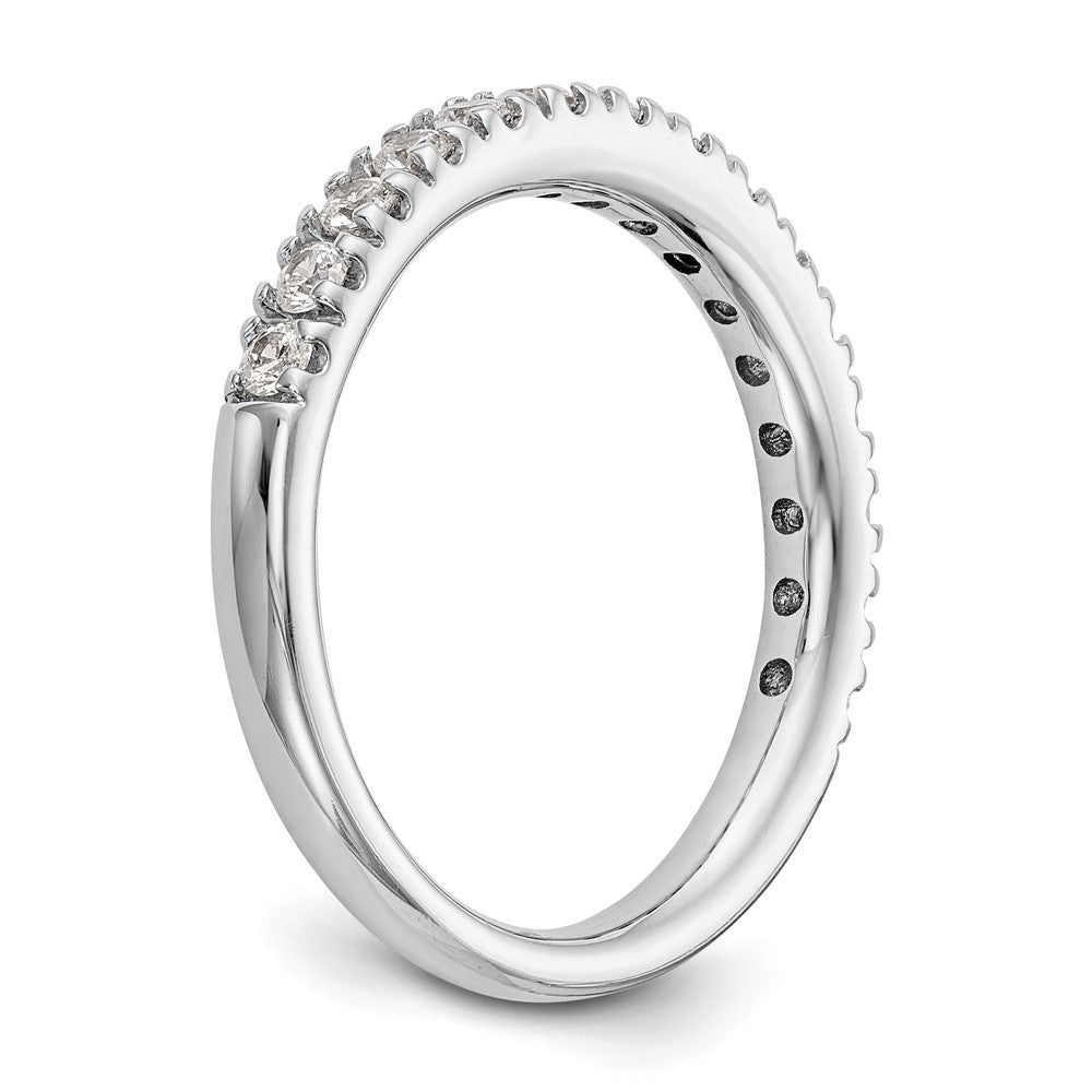 14k White Gold 1/2 ct Lab Grown Diamond VS/SI+ G+ Complete Band