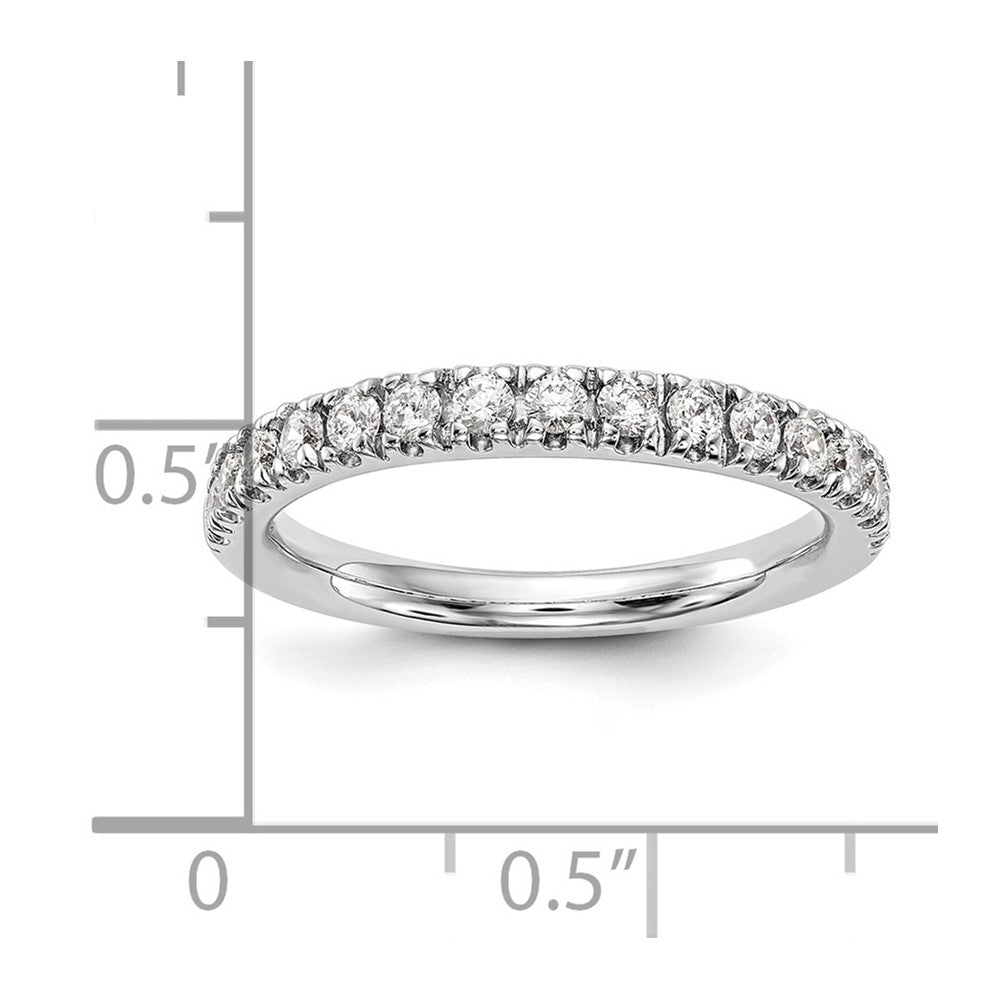 14k White Gold 1/2 ct Lab Grown Diamond VS/SI+ G+ Complete Band