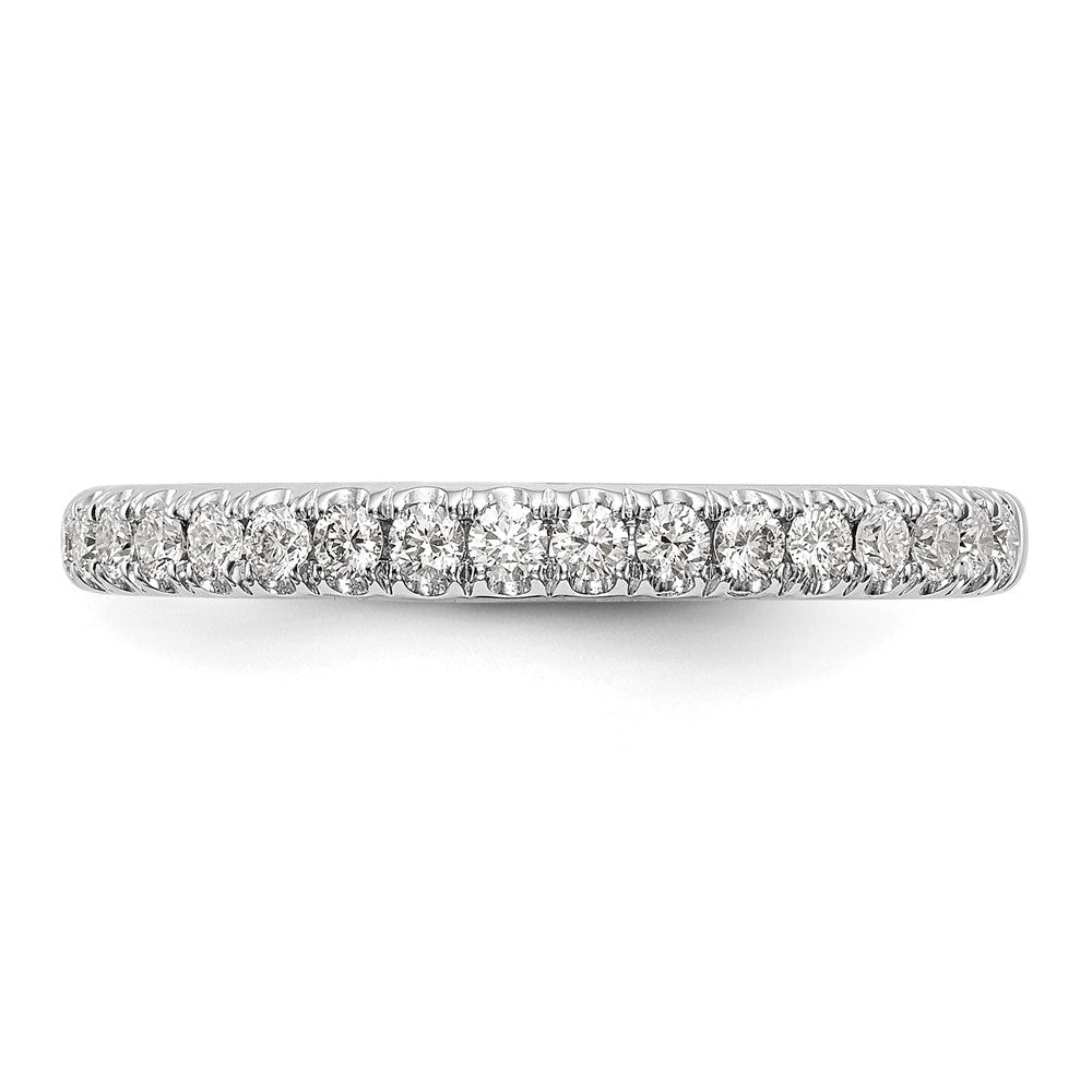 14k White Gold 3/8 ct Lab Grown Diamond VS/SI+ G+ Complete Band