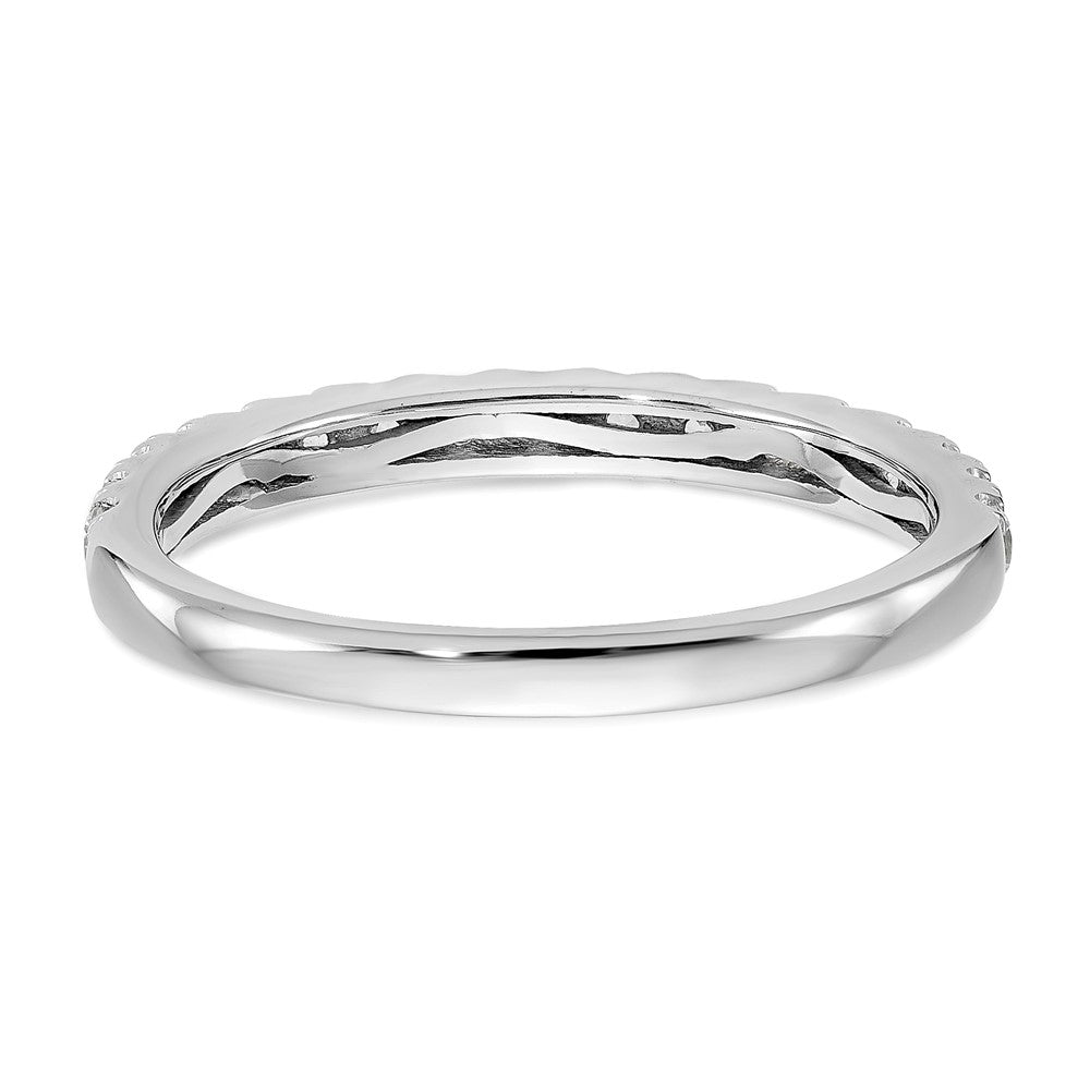 14k White Gold 3/8 ct Lab Grown Diamond VS/SI+ G+ Complete Band