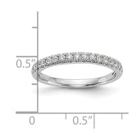 14k White Gold 3/8 ct Lab Grown Diamond VS/SI+ G+ Complete Band