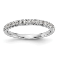 14k White Gold 3/8 ct Lab Grown Diamond VS/SI+ G+ Complete Band