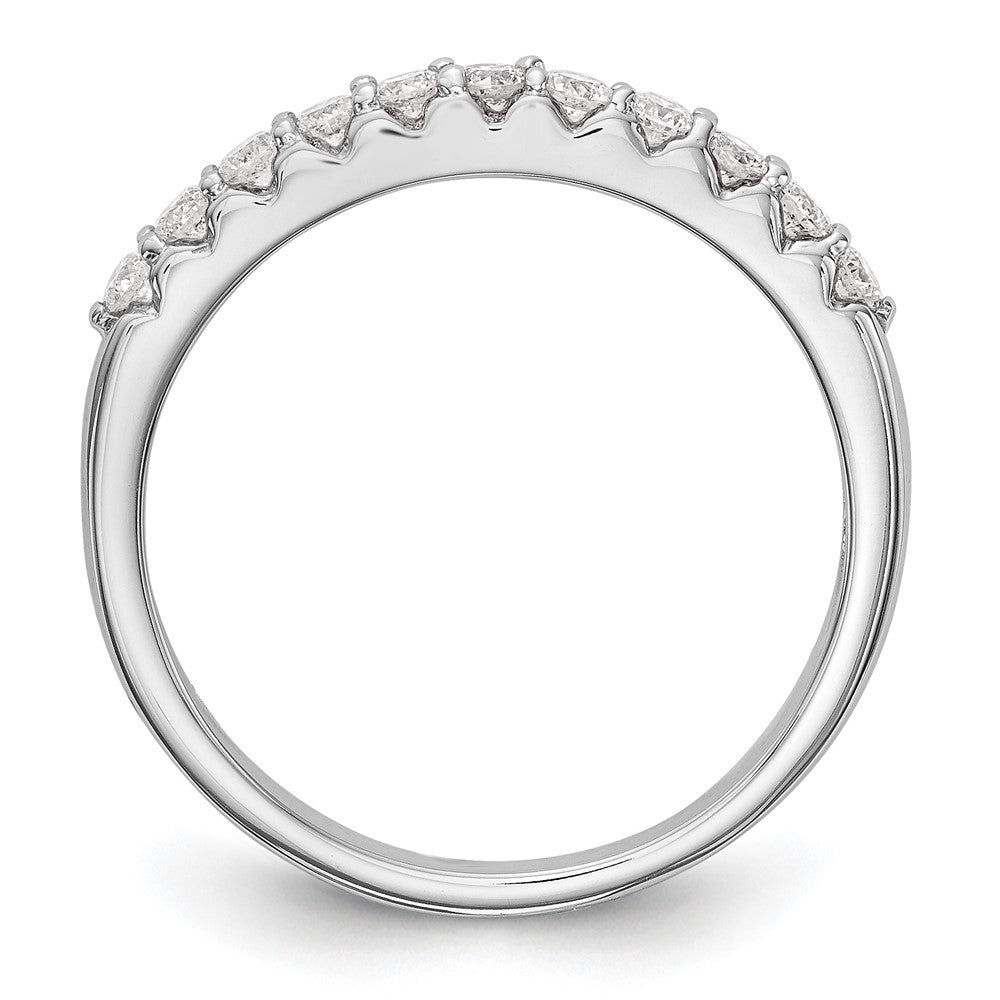 14k White Gold 1/3 ct Lab Grown Diamond VS/SI+ G+ Complete Band