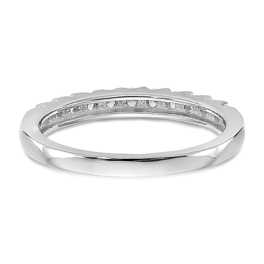 14k White Gold 1/3 ct Lab Grown Diamond VS/SI+ G+ Complete Band