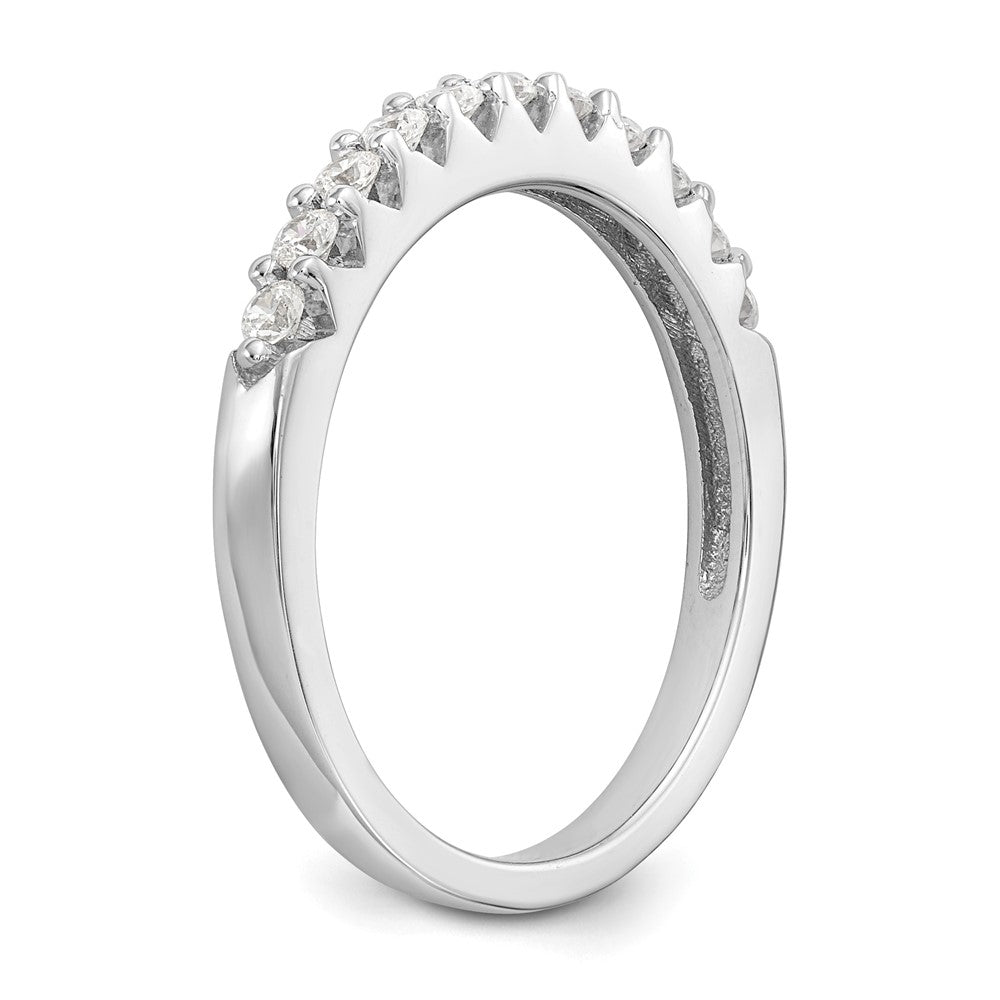 14k White Gold 1/3 ct Lab Grown Diamond VS/SI+ G+ Complete Band