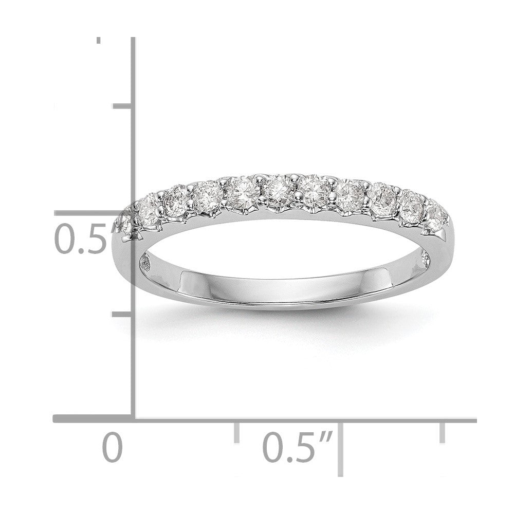 14k White Gold 1/3 ct Lab Grown Diamond VS/SI+ G+ Complete Band
