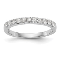14k White Gold 1/3 ct Lab Grown Diamond VS/SI+ G+ Complete Band