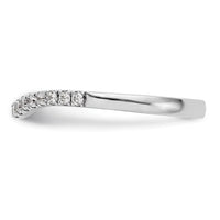 14k White Gold 1/5ct Lab Grown Diamond VS/SI+ G+ Complete Curved Band