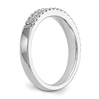 14k White Gold 3/8 ct Lab Grown Dia VS/SI+ G+ Complete Double Row Band