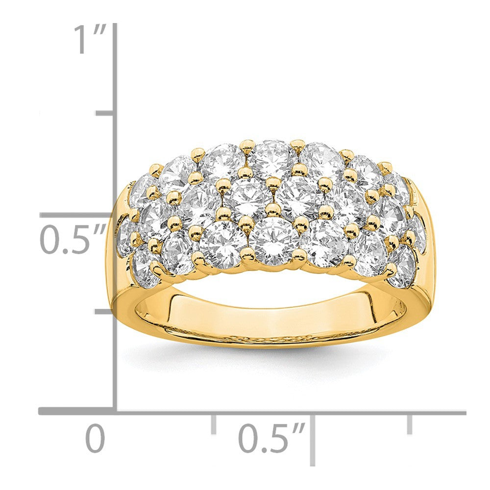 14k 2 1/2 ct Lab Grown Diamond VS/SI+ G+ Complete Fashion Band