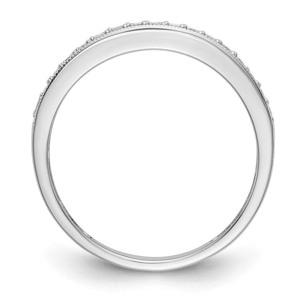 14k White Gold 1/6 ct Lab Grown Diamond VS/SI+ G+ Complete Wedding Band