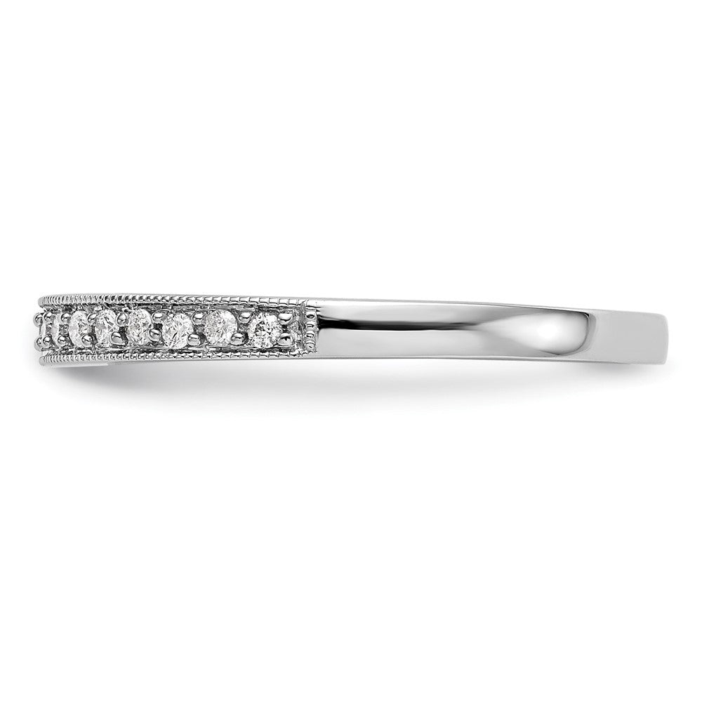 14k White Gold 1/6 ct Lab Grown Diamond VS/SI+ G+ Complete Wedding Band