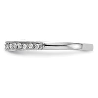 14k White Gold 1/6 ct Lab Grown Diamond VS/SI+ G+ Complete Wedding Band