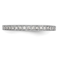 14k White Gold 1/6 ct Lab Grown Diamond VS/SI+ G+ Complete Wedding Band
