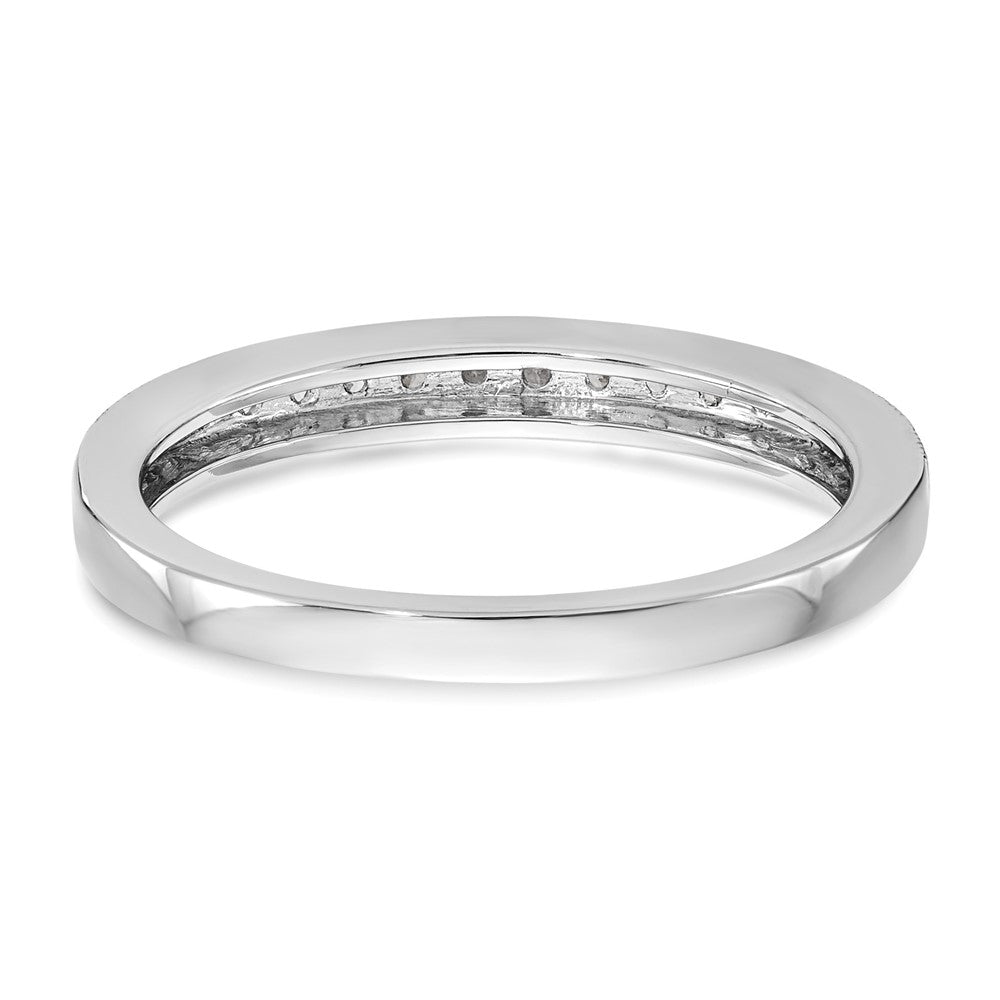 14k White Gold 1/6 ct Lab Grown Diamond VS/SI+ G+ Complete Wedding Band