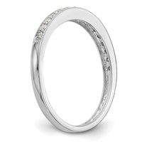 14k White Gold 1/6 ct Lab Grown Diamond VS/SI+ G+ Complete Wedding Band