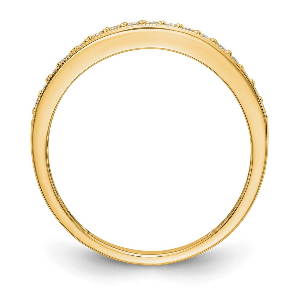 14k 1/6 ct Lab Grown Diamond VS/SI+ G+ Complete Wedding Band