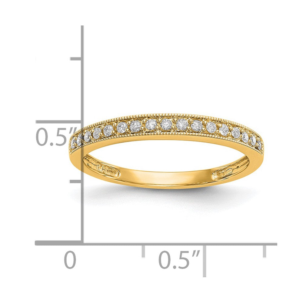 14k 1/6 ct Lab Grown Diamond VS/SI+ G+ Complete Wedding Band