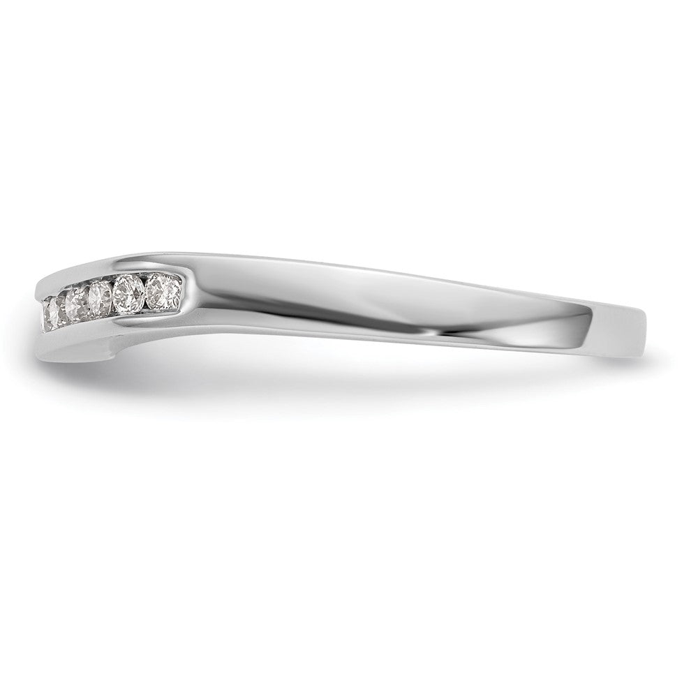 14k White Gold 1/5 ct Lab Grown Diamond VS/SI+ G+ Complete Fashion Band