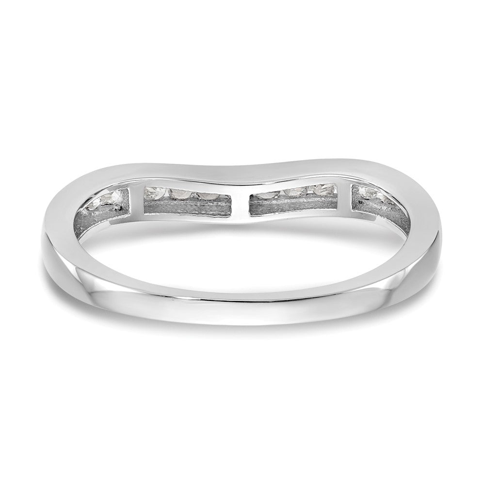 14k White Gold 1/5 ct Lab Grown Diamond VS/SI+ G+ Complete Fashion Band