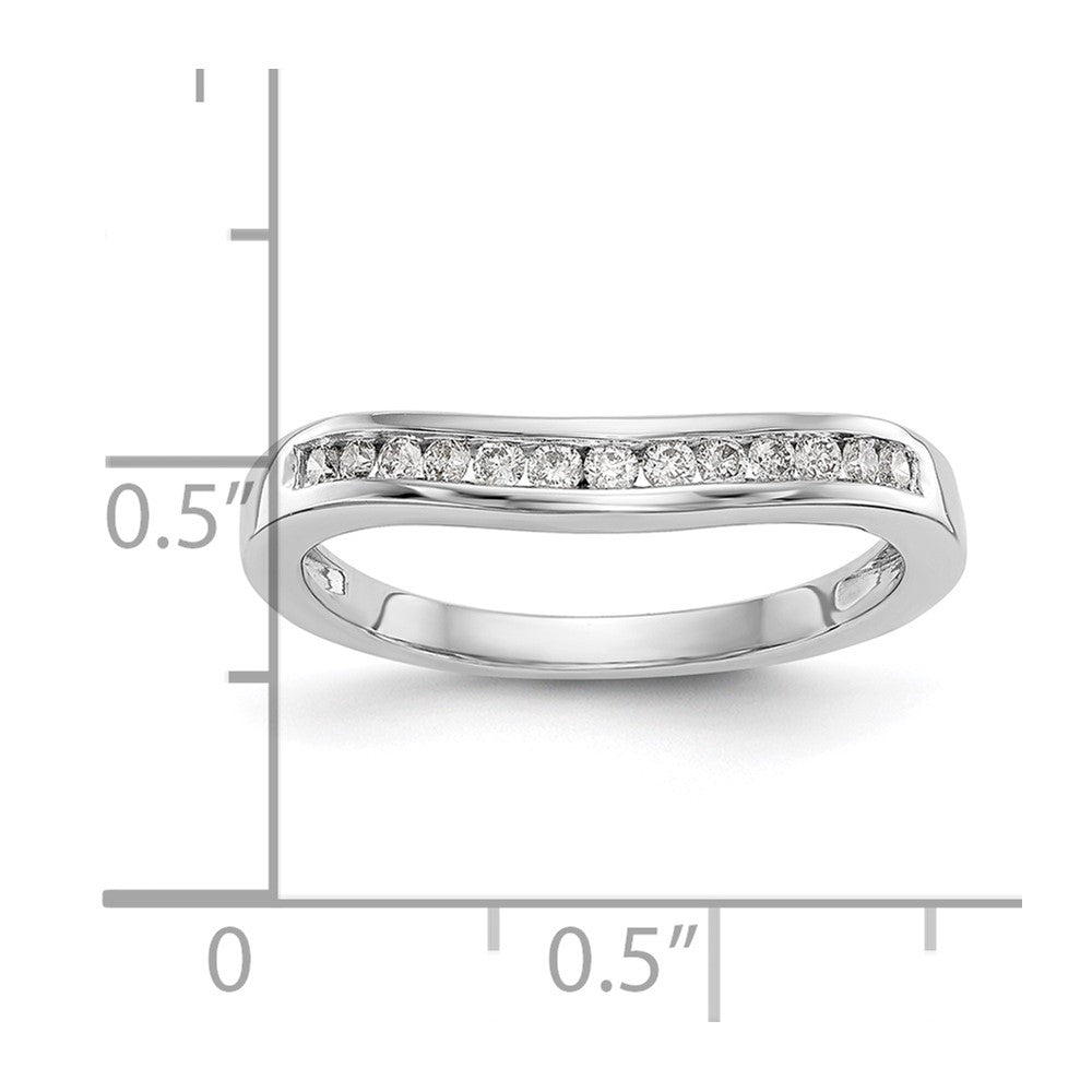 14k White Gold 1/5 ct Lab Grown Diamond VS/SI+ G+ Complete Fashion Band