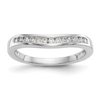 14k White Gold 1/5 ct Lab Grown Diamond VS/SI+ G+ Complete Fashion Band