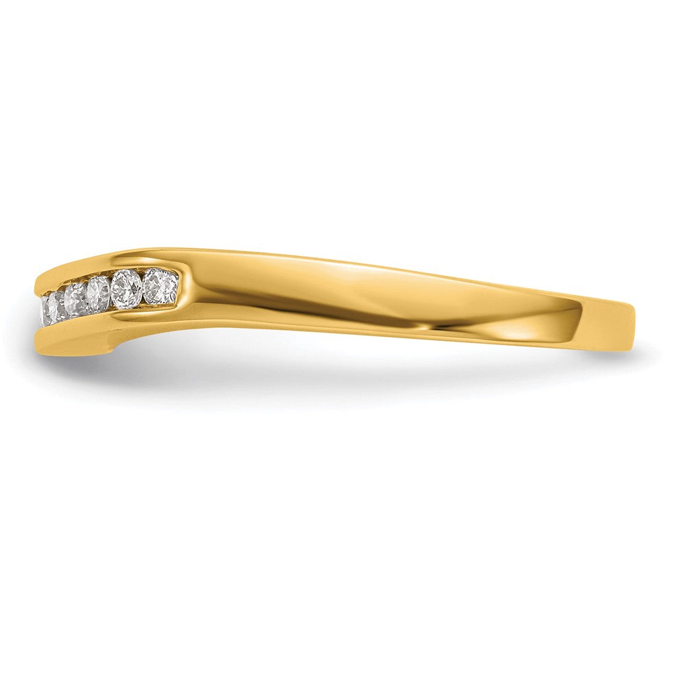 14k 1/5 ct Lab Grown Diamond VS/SI+ G+ Complete Fashion Band