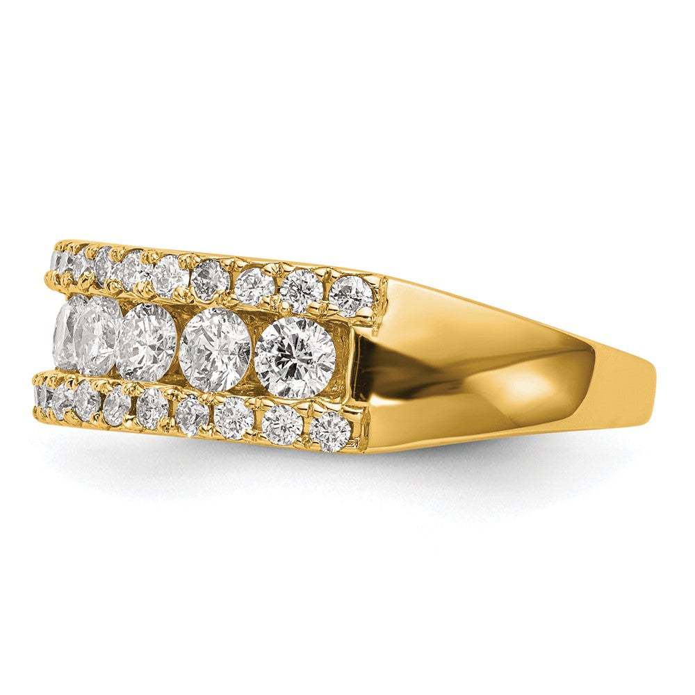 14k 1 1/2 ct Lab Grown Diamond VS/SI+ G+ Complete Fashion Band