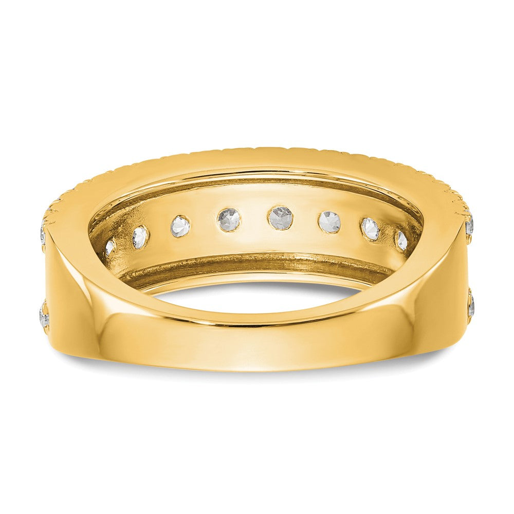 14k 1 1/2 ct Lab Grown Diamond VS/SI+ G+ Complete Fashion Band