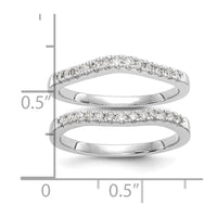 14kw 1/3ct Lab Grown Dia VS/SI+ G+ Comp Set of 2 Curved Wedding Bands