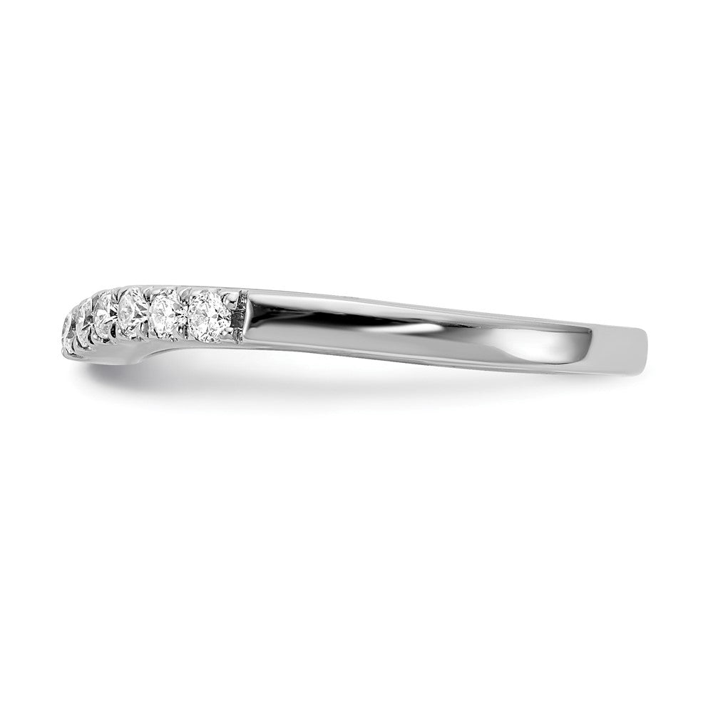14kw 5/8ct Lab Grown Dia VS/SI+ G+ Comp Set of 2 Curved Wedding Bands