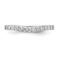 14kw 5/8ct Lab Grown Dia VS/SI+ G+ Comp Set of 2 Curved Wedding Bands