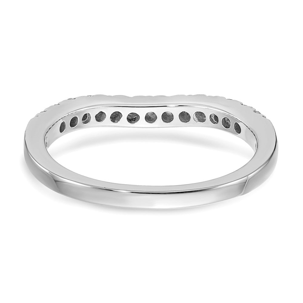 14kw 5/8ct Lab Grown Dia VS/SI+ G+ Comp Set of 2 Curved Wedding Bands