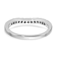 14kw 5/8ct Lab Grown Dia VS/SI+ G+ Comp Set of 2 Curved Wedding Bands