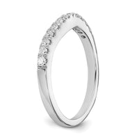 14kw 5/8ct Lab Grown Dia VS/SI+ G+ Comp Set of 2 Curved Wedding Bands