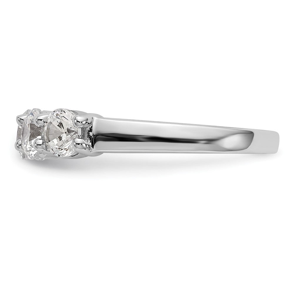 14k White Gold 1 1/3 ct Lab Grown Diamond VS/SI+ G+ 5 Stone Complete Band