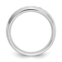 14k White Gold 5/8 ct Lab Grown Diamond VS/SI+ G+ 9 Stone Complete Band