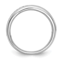 14k White Gold 3/4 ct Lab Grown Diamond VS/SI+ G+ 9 Stone Complete Band