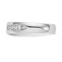 14k White Gold 3/4 ct Lab Grown Diamond VS/SI+ G+ 9 Stone Complete Band