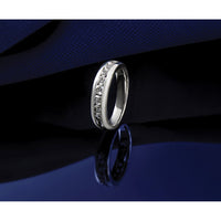 14k White Gold 3/8 ct Lab Grown Diamond VS/SI+ G+ 9 Stone Complete Band