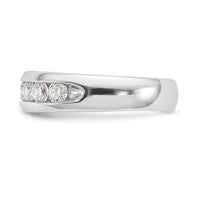 14k White Gold 1 ct Lab Grown Diamond VS/SI+ G+ 9 Stone Complete Band