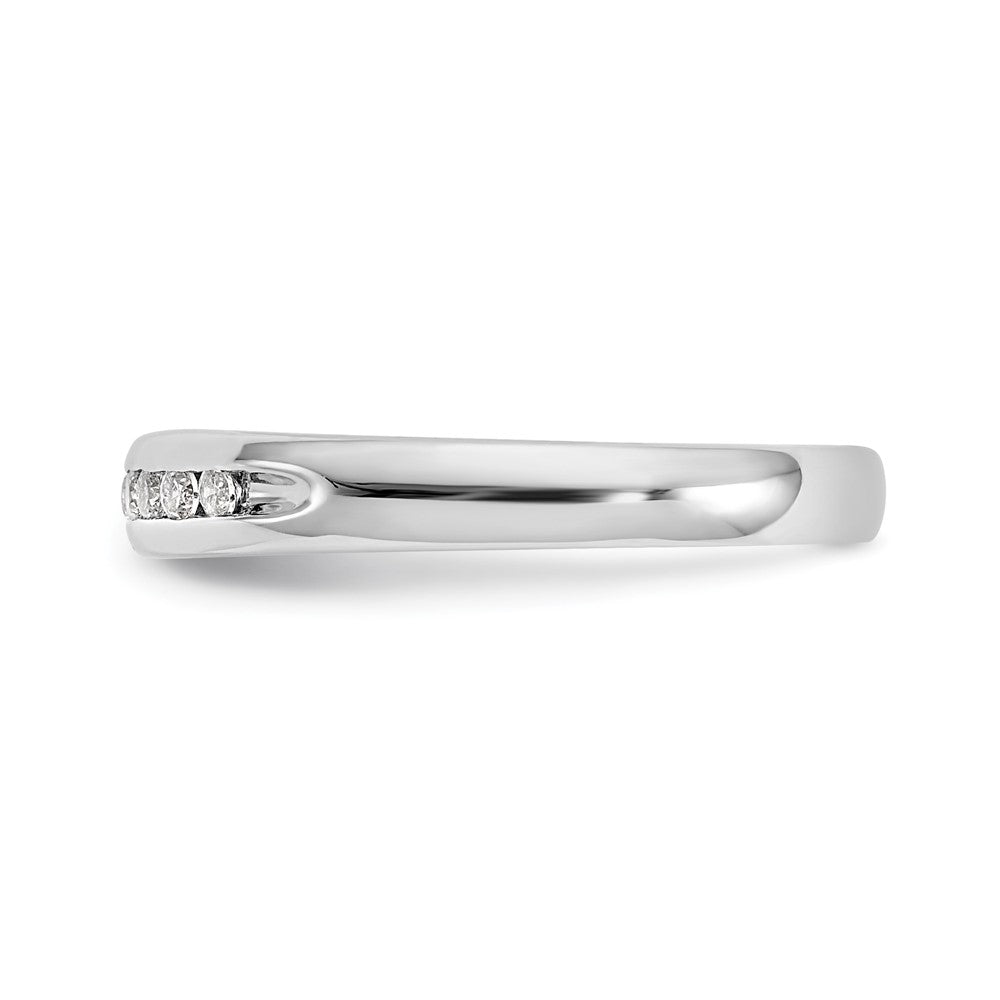 14k White Gold 1/5 ct Lab Grown Diamond VS/SI+ G+ 11 Stone Complete Band
